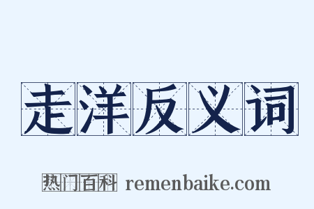 走洋反义词是什么意思的图片